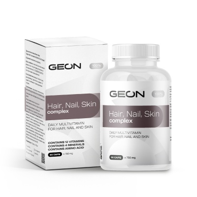 Витамины GEON Hair, Skin, Nails 750 мг 90 капсул