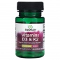 Витамины Swanson Vitamins D3 + K2 2000 IU  60 капсул